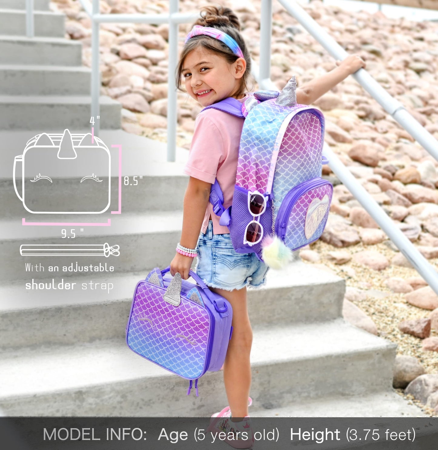 Unicorn Mix Rainbow lunchbox Mibasies