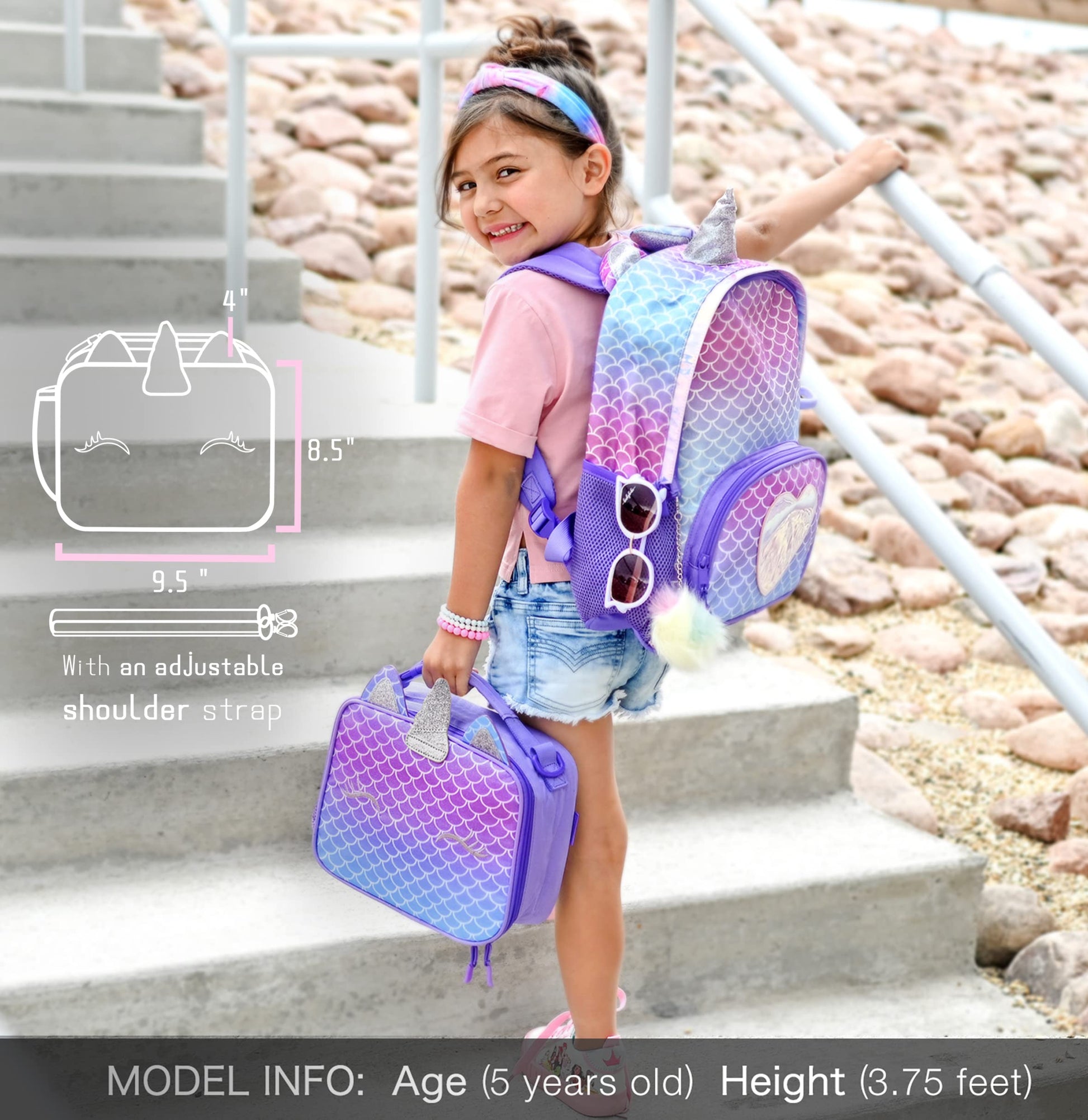 Unicorn Mix Rainbow lunchbox Mibasies