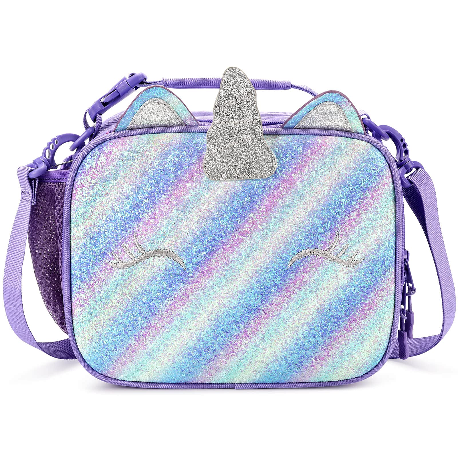 Unicorn Mix Rainbow lunchbox Mibasies Green Blue Purple