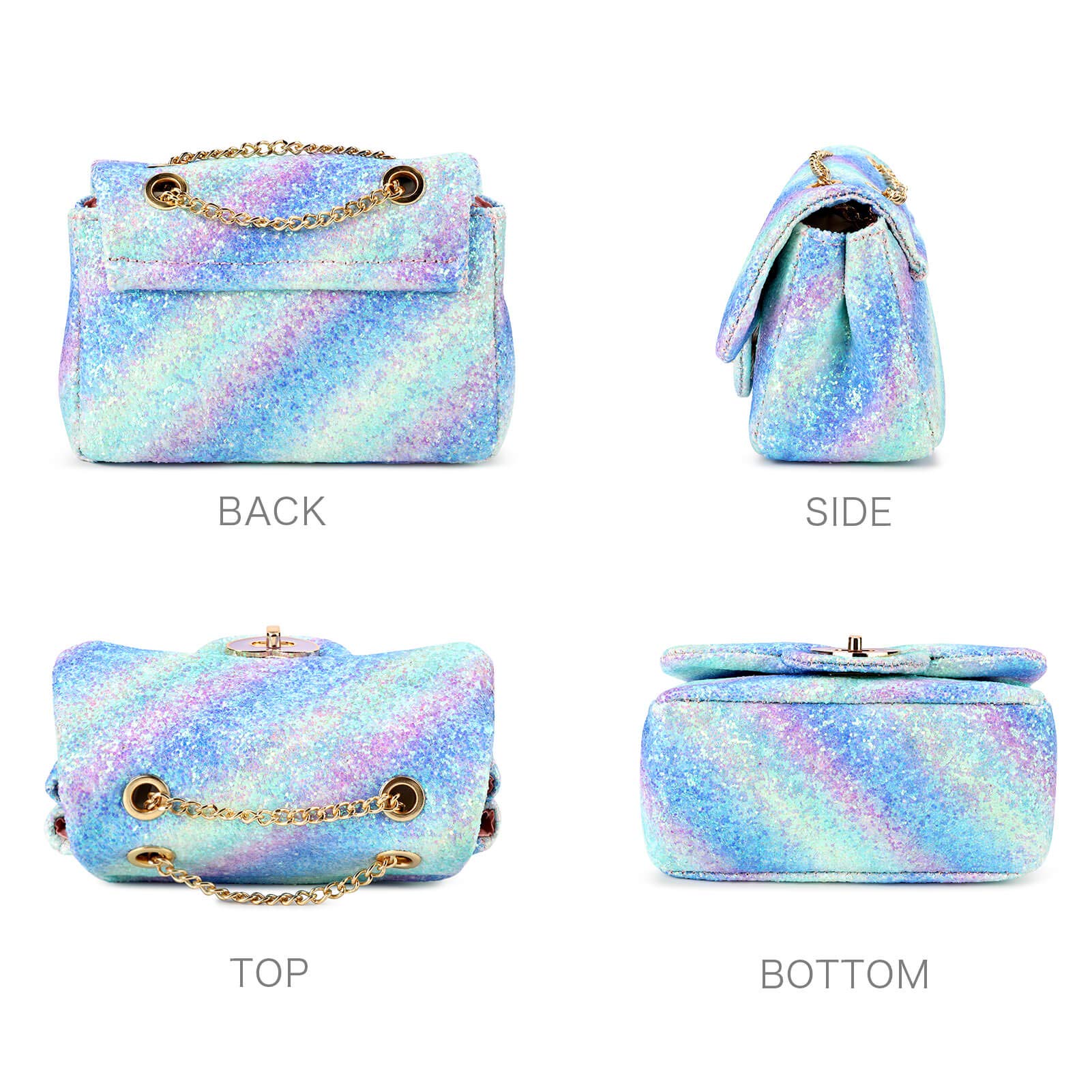 Rita-Glitter Mini Purse Crossbody Bag Mibasies