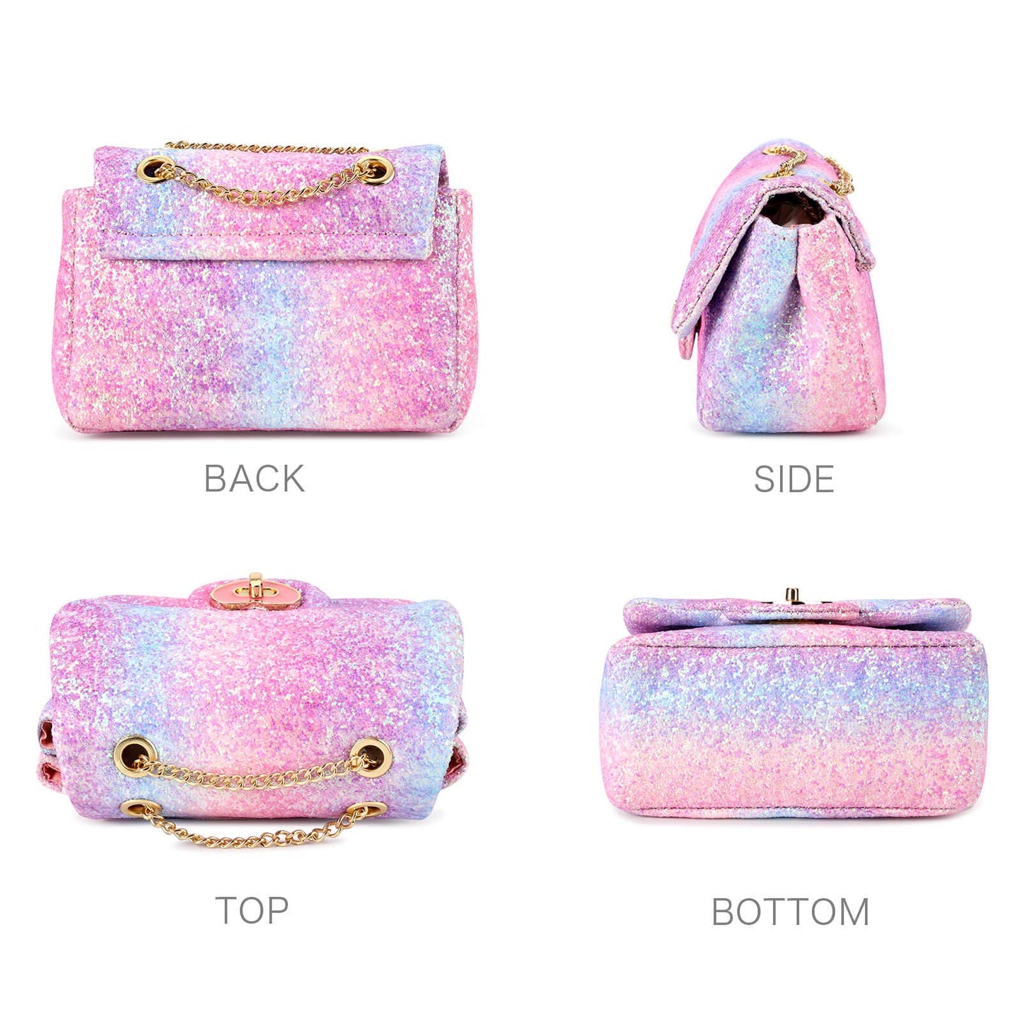 Rita-Glitter Mini Purse Crossbody Bag Mibasies