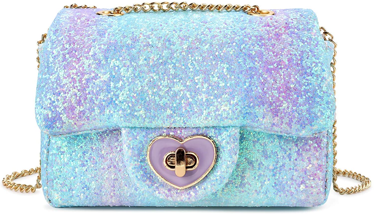 Rita-Glitter Mini Purse Crossbody Bag Mibasies leaf blue