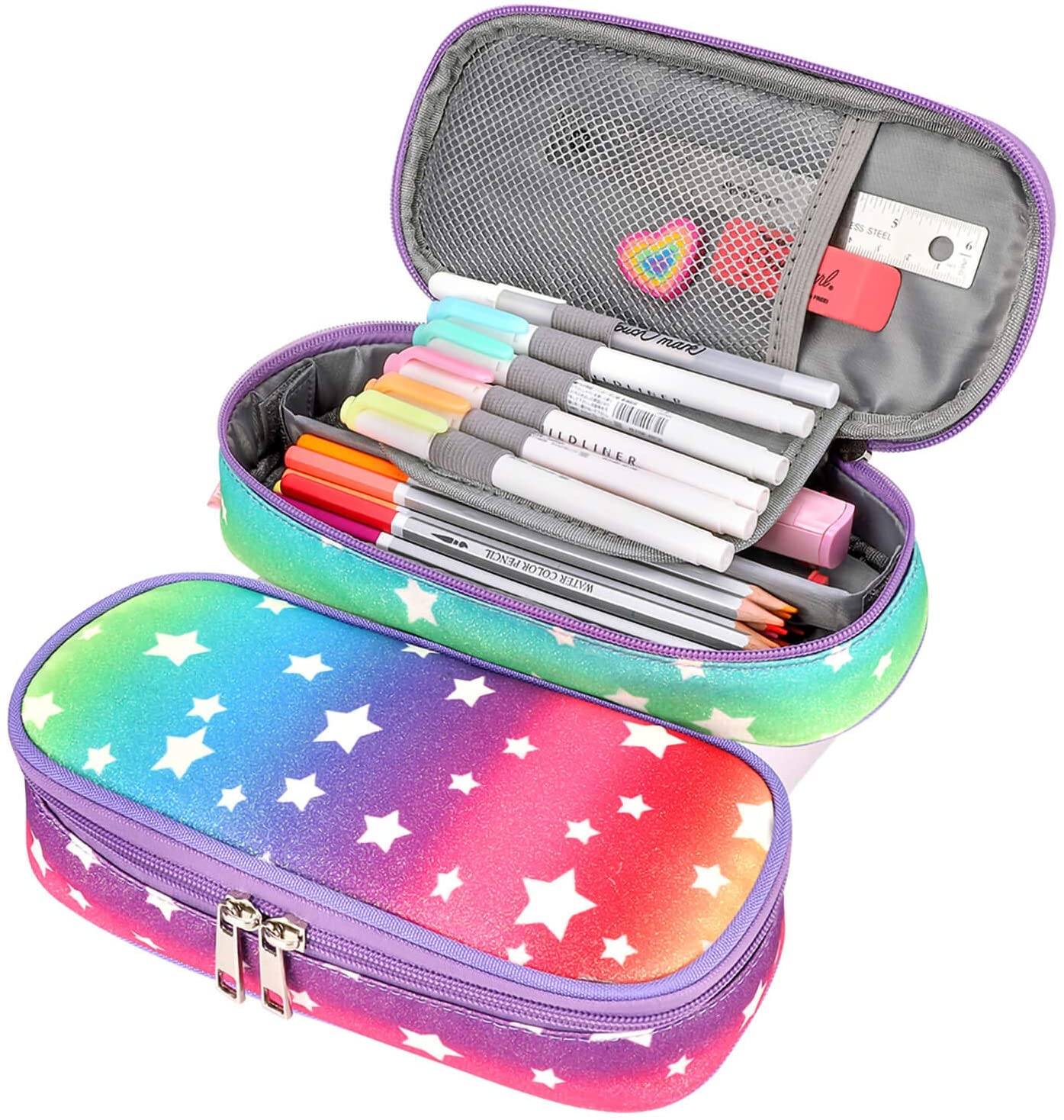 Sparkling Rainbow Pencil Pouch Mibasies