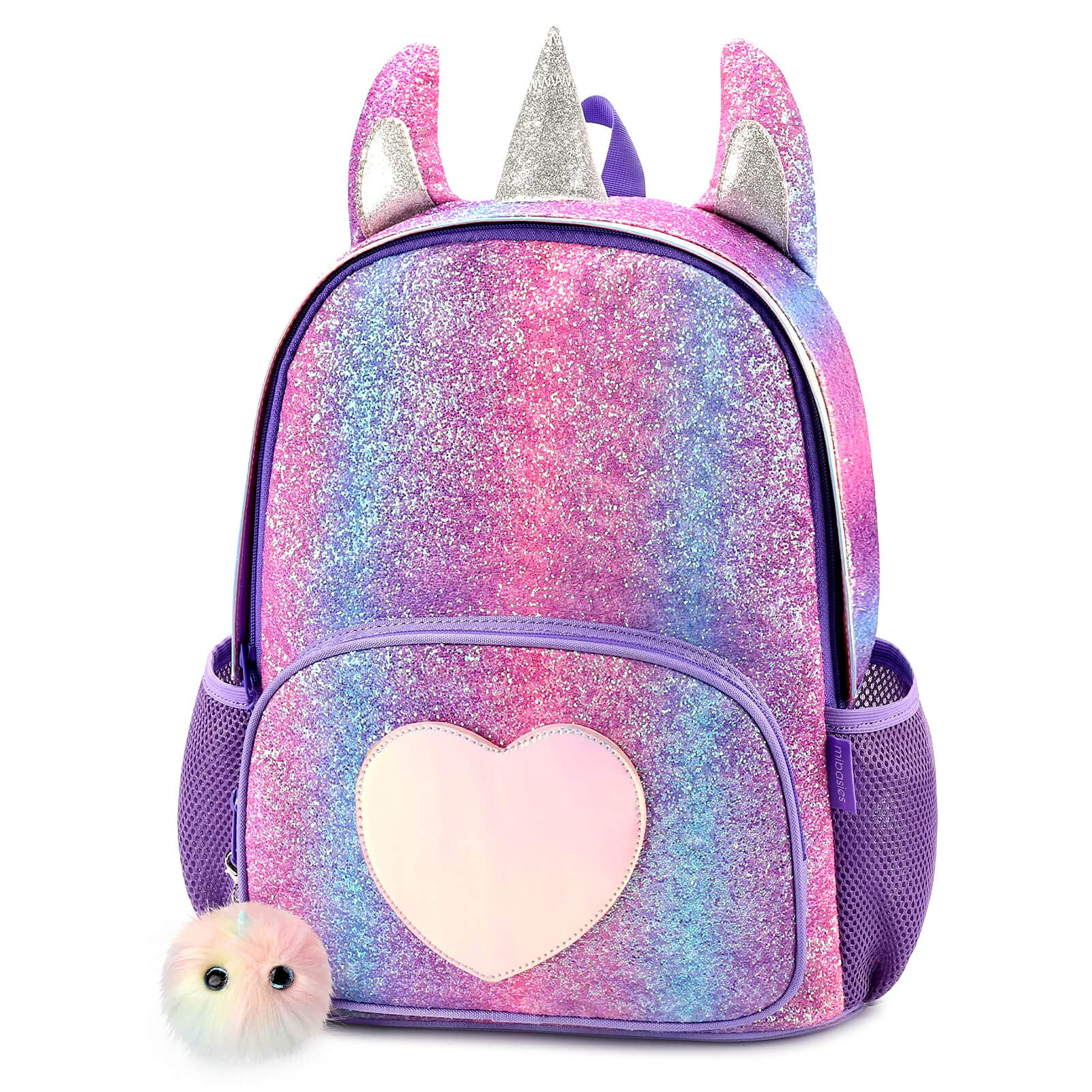 Shining Unicorn schoolbag Mibasies Purple Rainbow1