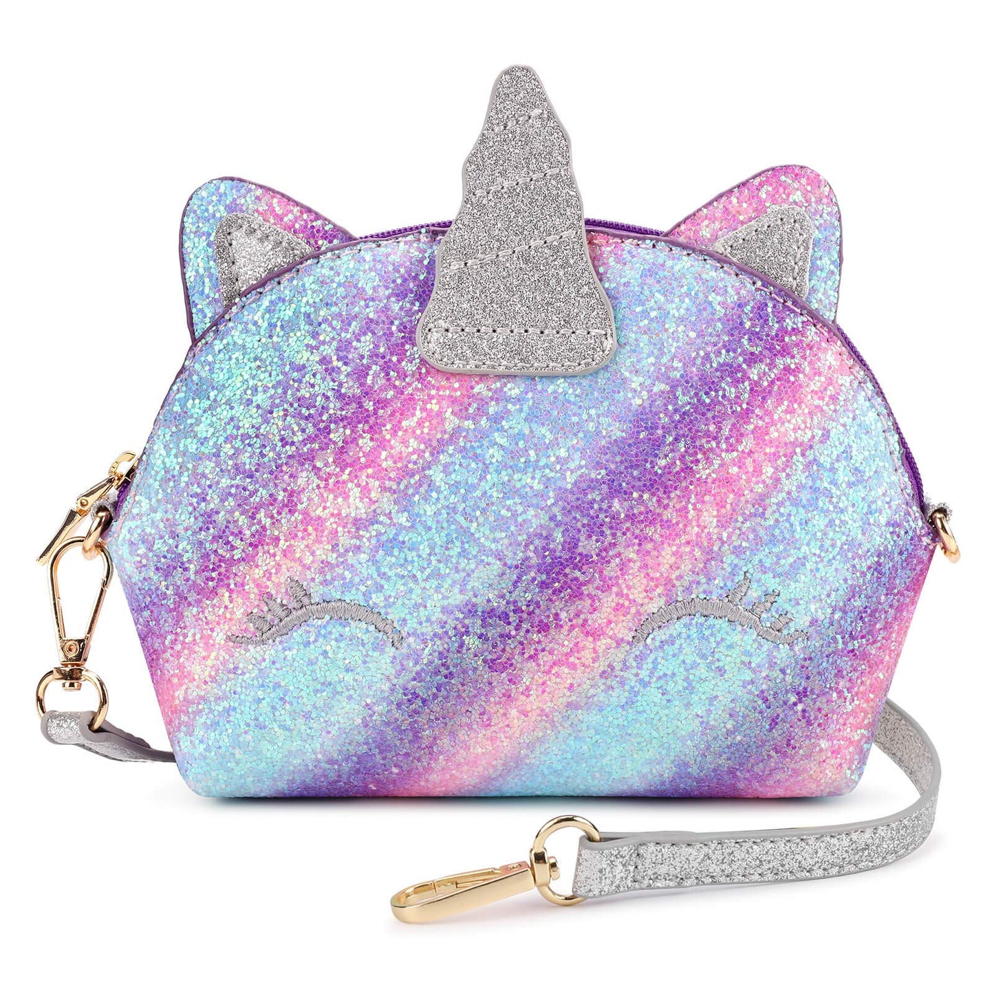 Unicorn Glitter Purse PURSE Mibasies Blue Pink Purple