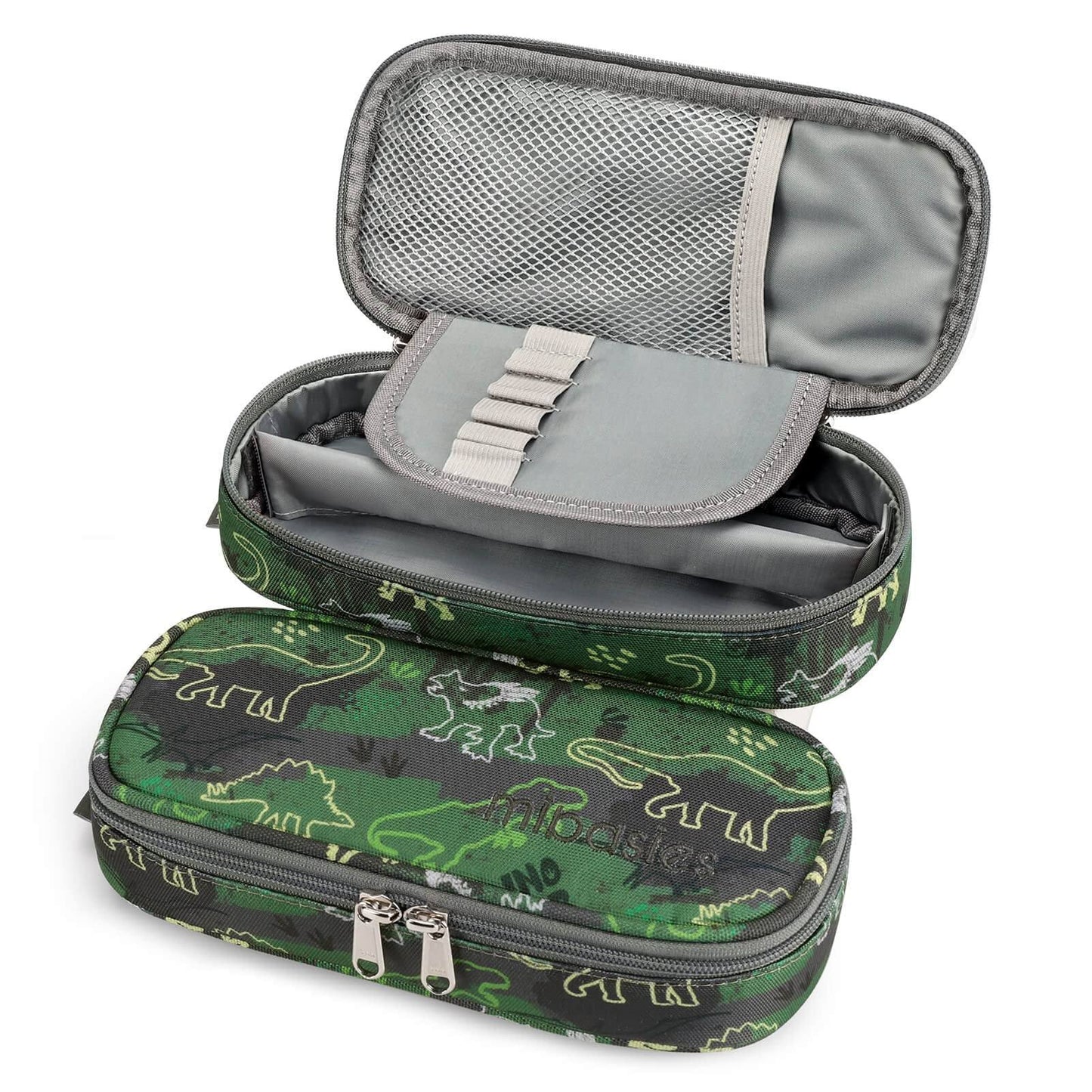 Mr. Dino Pencil Pouch Mibasies Green Dinosaur 1