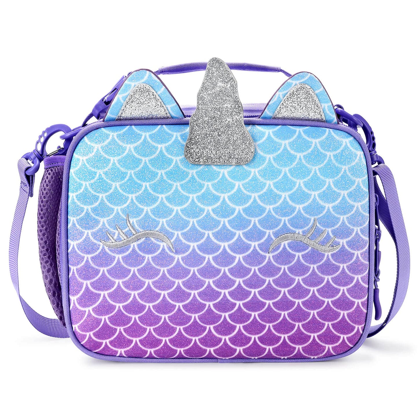 Unicorn Mix Rainbow lunchbox Mibasies Mermaid Purple