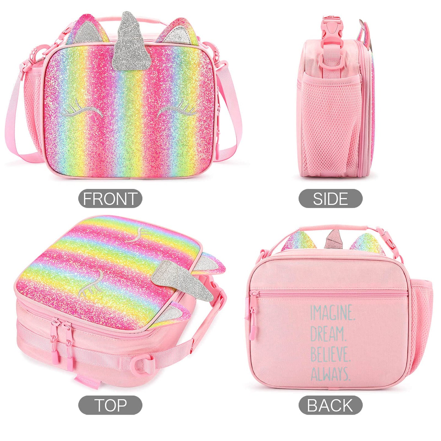 Unicorn Mix Rainbow lunchbox Mibasies