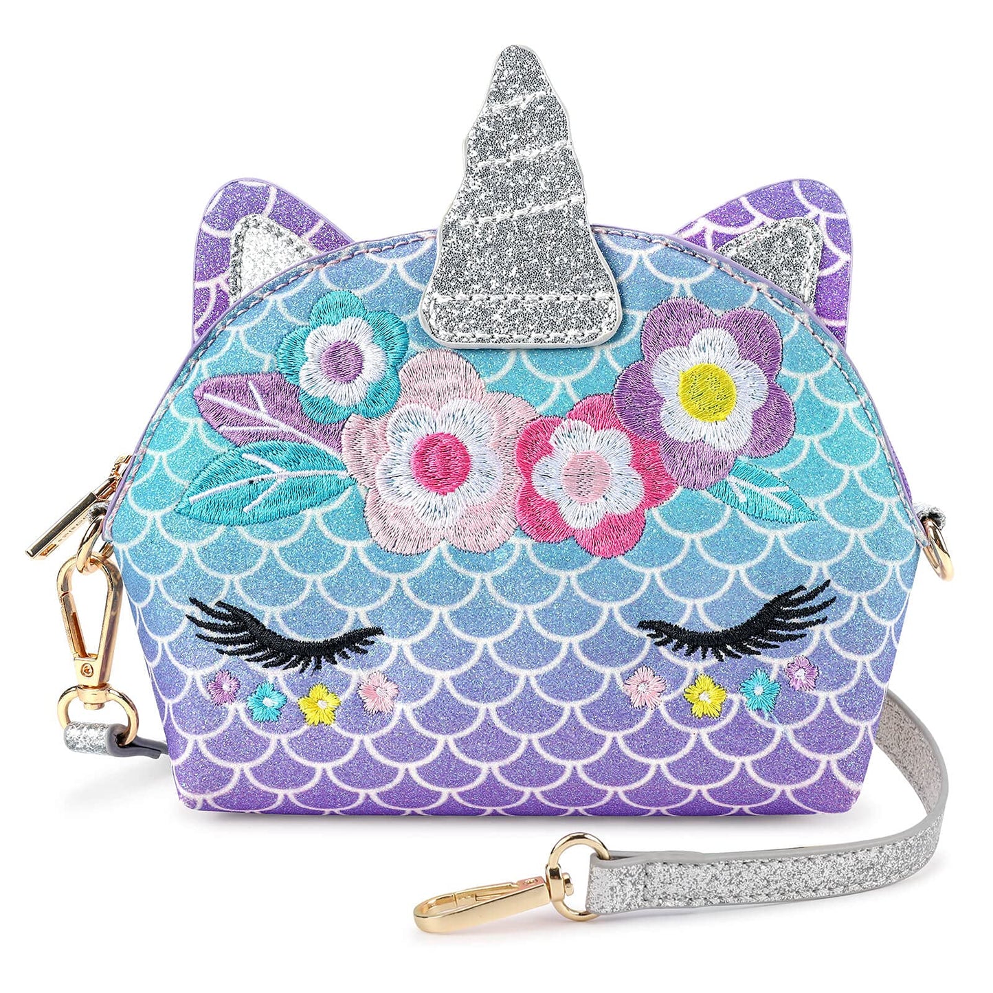 Claire Crossbody-2021 Christmas Collection PURSE mibasies FL Mermaid Purple