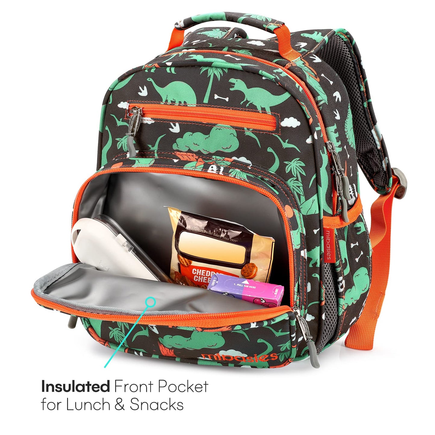 Mr. Dino Backpack schoolbag Mibasies
