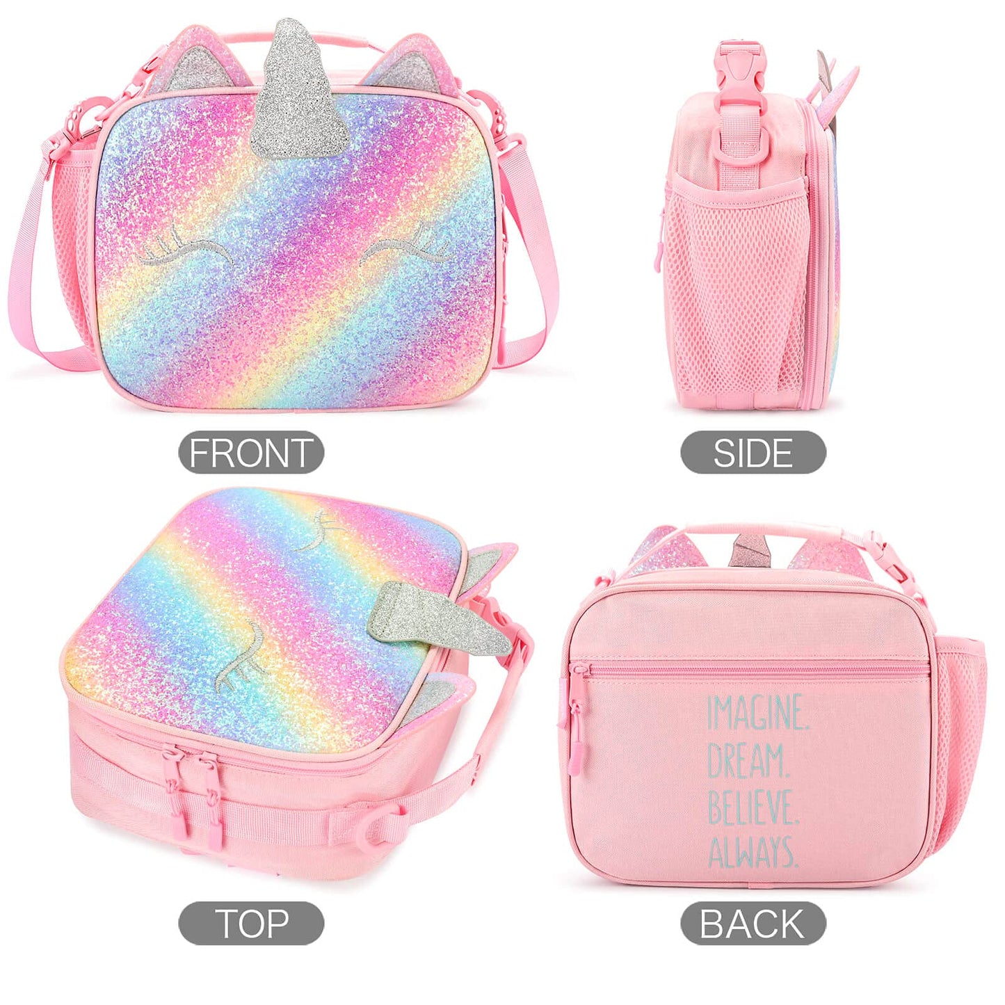 Unicorn Mix Rainbow lunchbox Mibasies