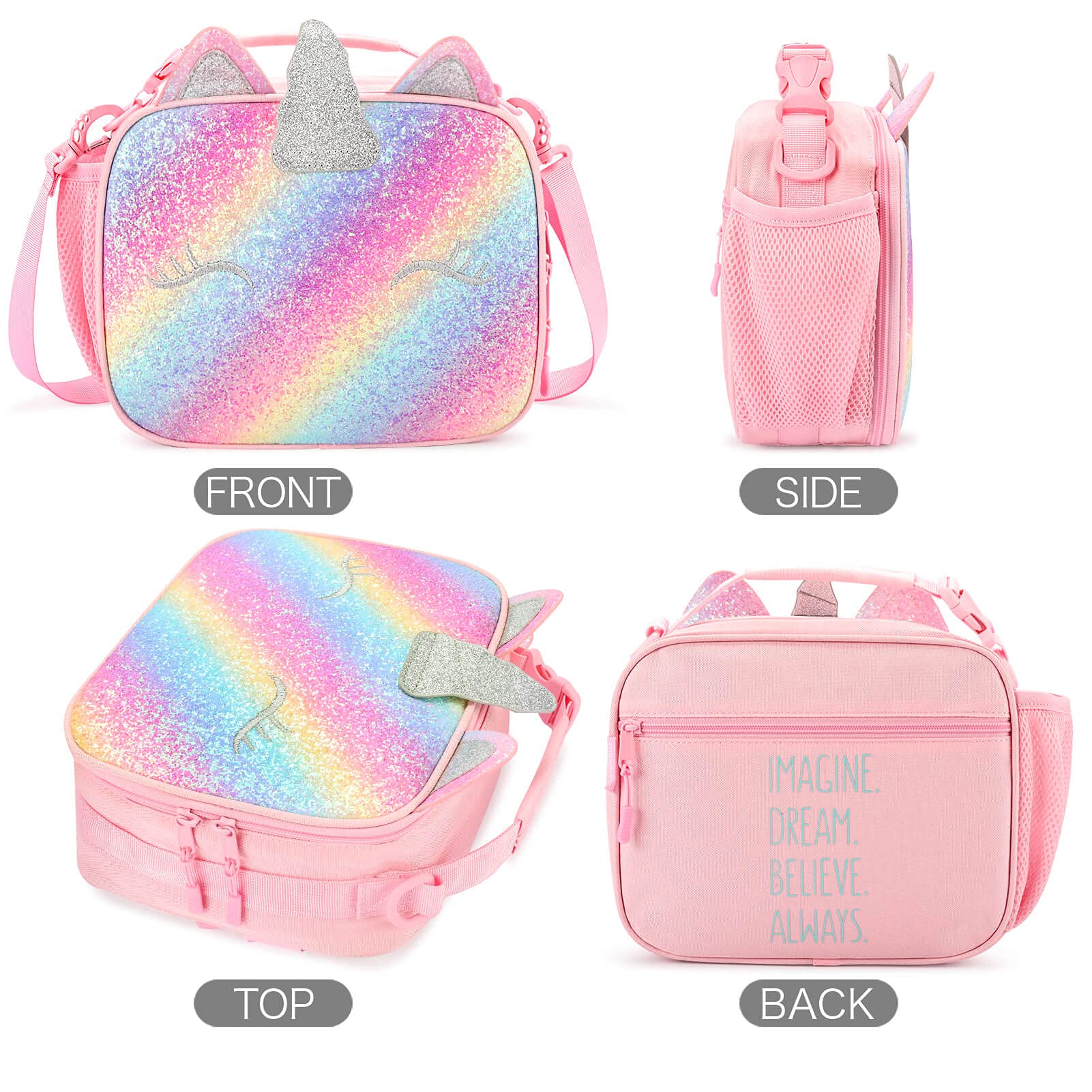Unicorn Mix Rainbow lunchbox Mibasies