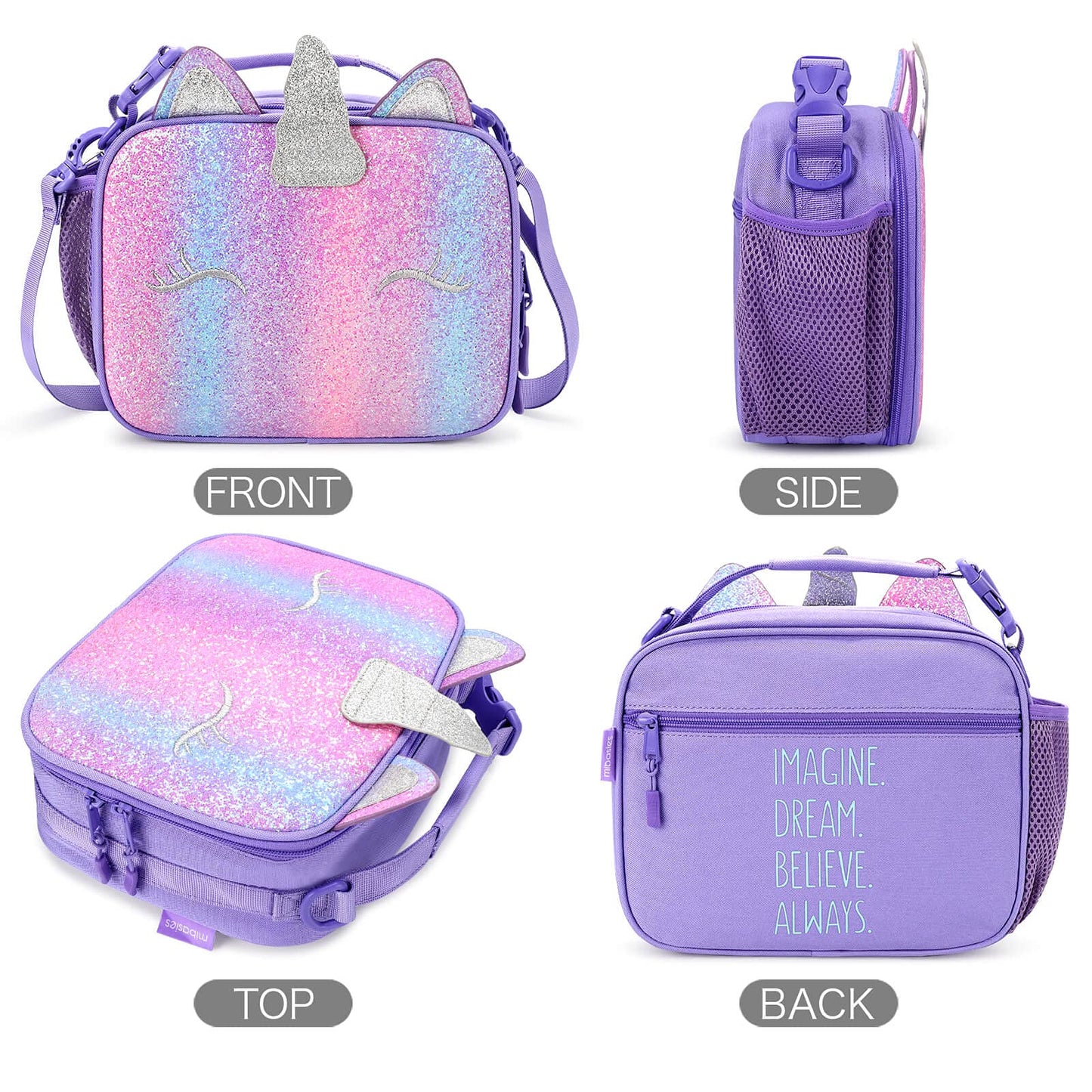 Unicorn Mix Rainbow lunchbox Mibasies