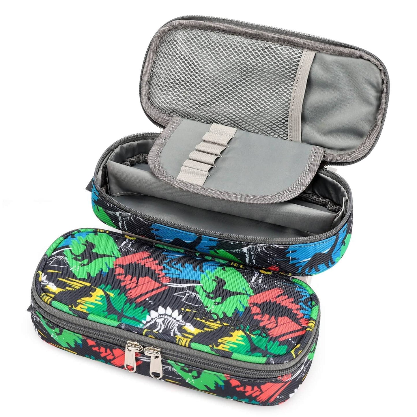 Mr. Dino Pencil Pouch Mibasies Colorful Dinosaur