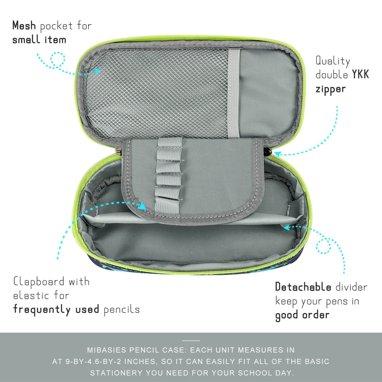 Mr. Dino Pencil Pouch Mibasies