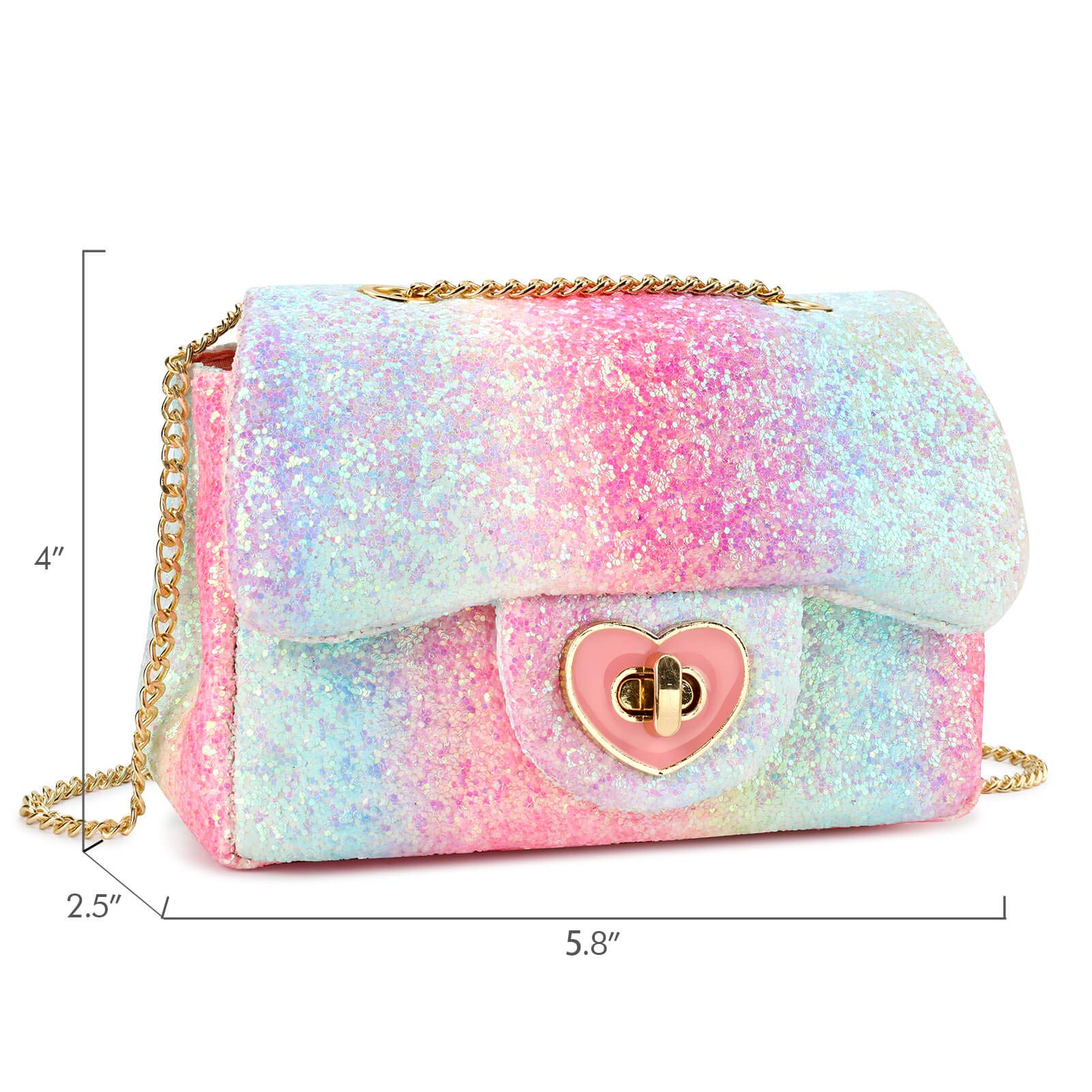 Rita-Glitter Mini Purse Crossbody Bag Mibasies