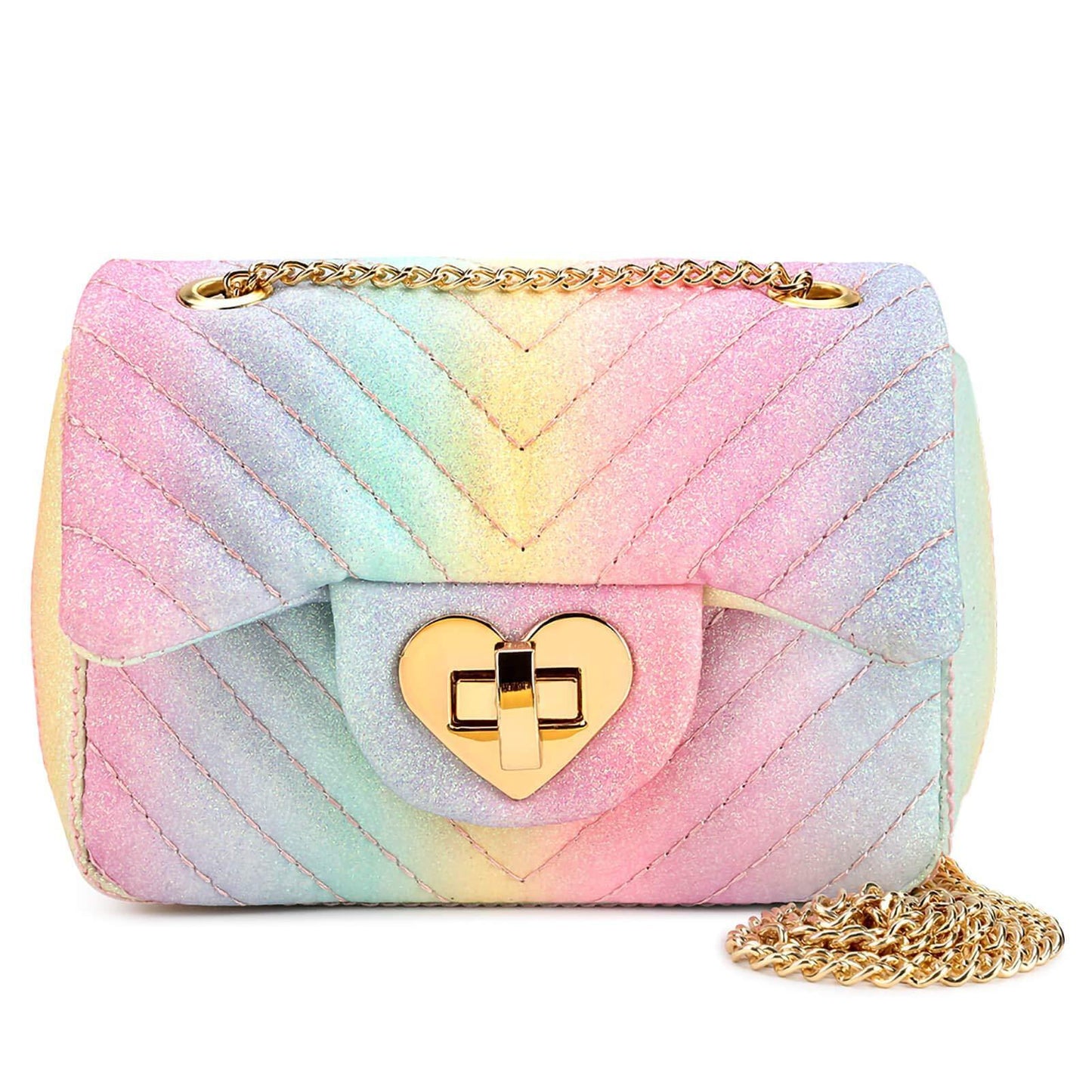 Classic Purse for Girls Crossbody Bag Mibasies Pink Blue Rainbow