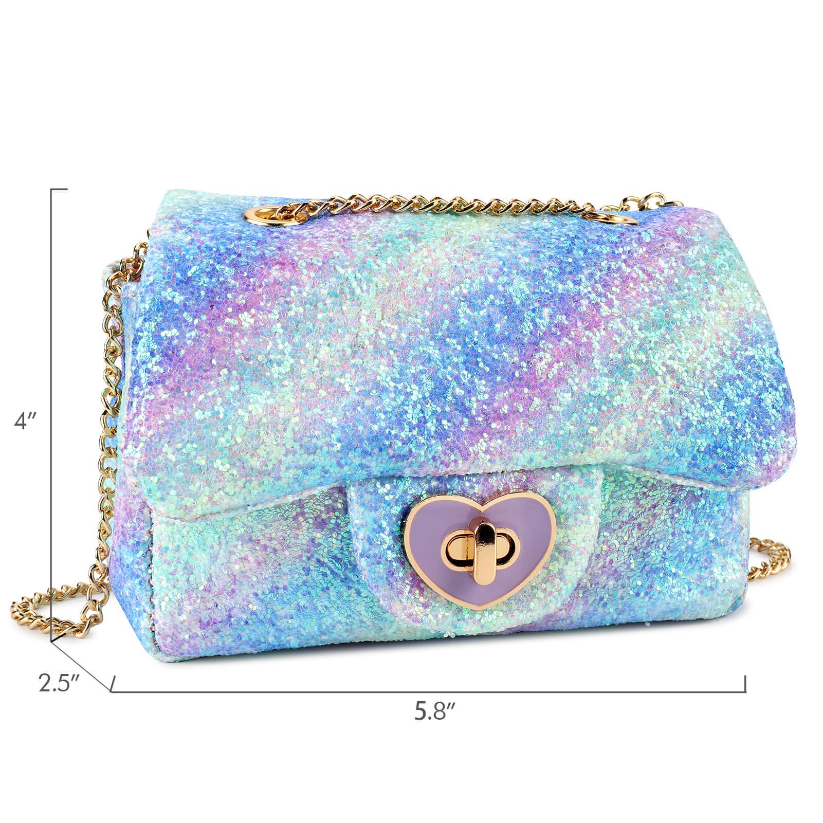 Rita-Glitter Mini Purse Crossbody Bag Mibasies