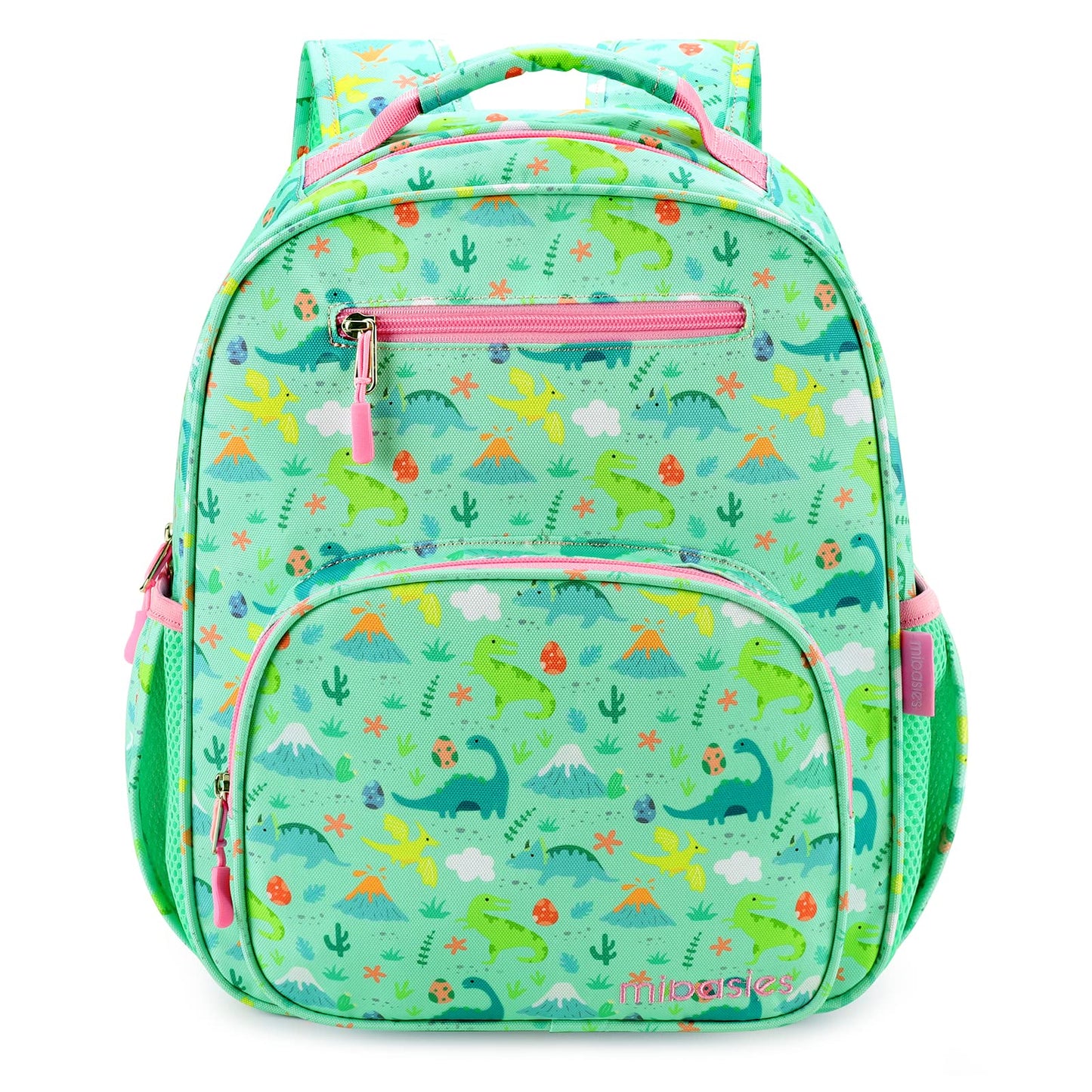 FUN FOR SPRING schoolbag Mibasies 14L Dinosaur Forest Light Green