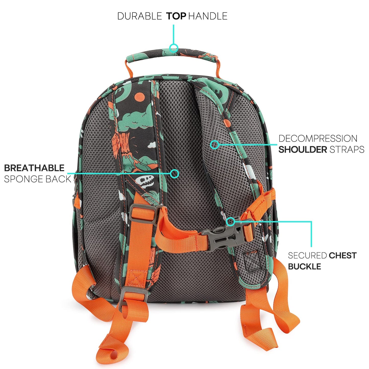 Mr. Dino Backpack schoolbag Mibasies