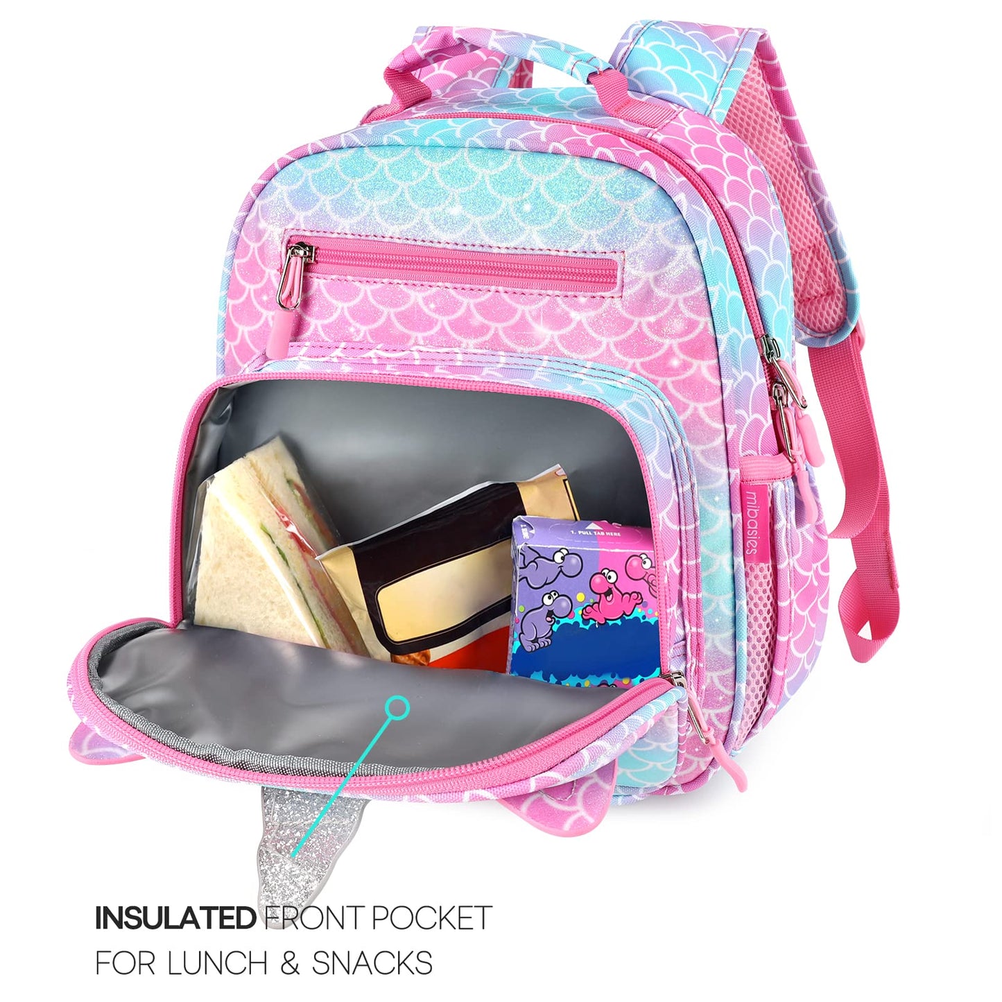 Colorful Unicorn schoolbag Mibasies