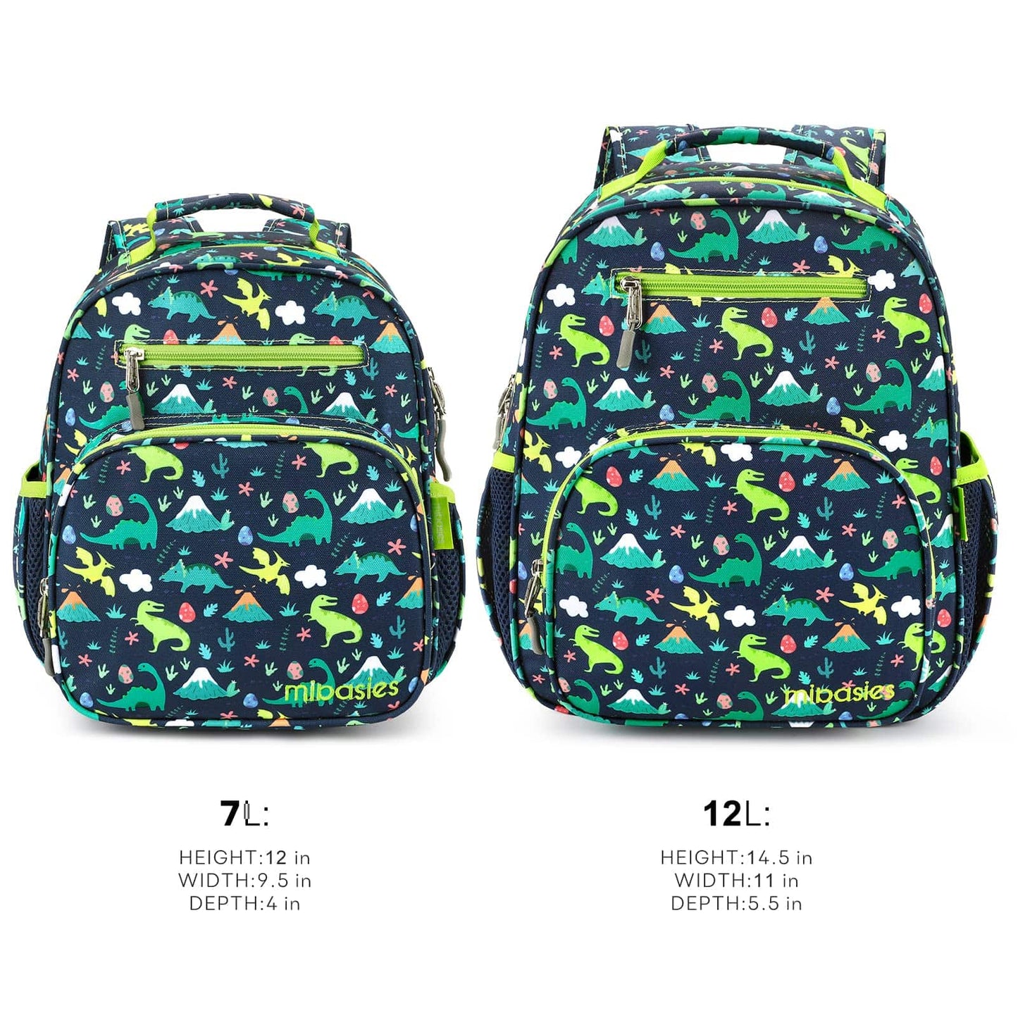 Mr. Dino Backpack schoolbag Mibasies