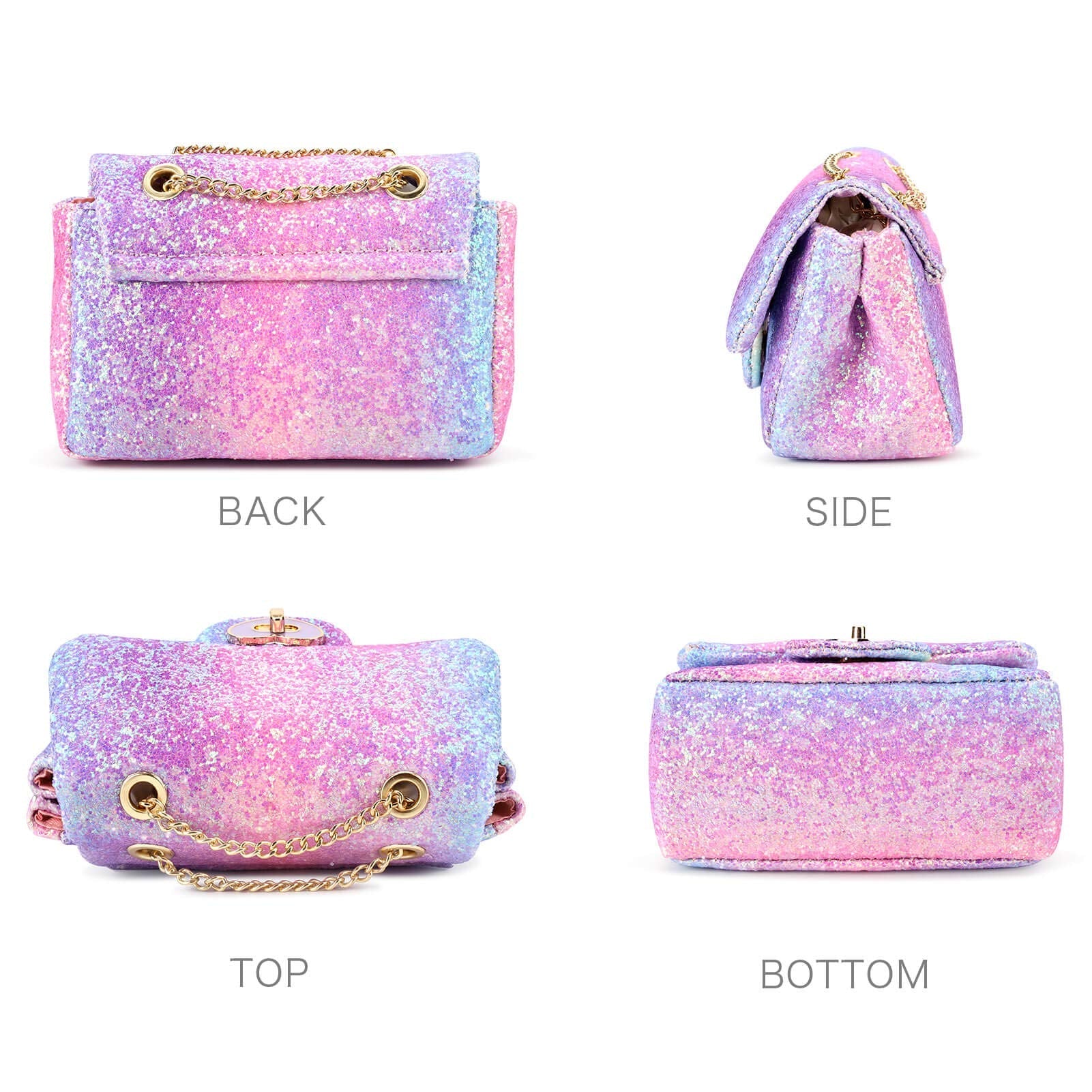 Rita-Glitter Mini Purse Crossbody Bag Mibasies