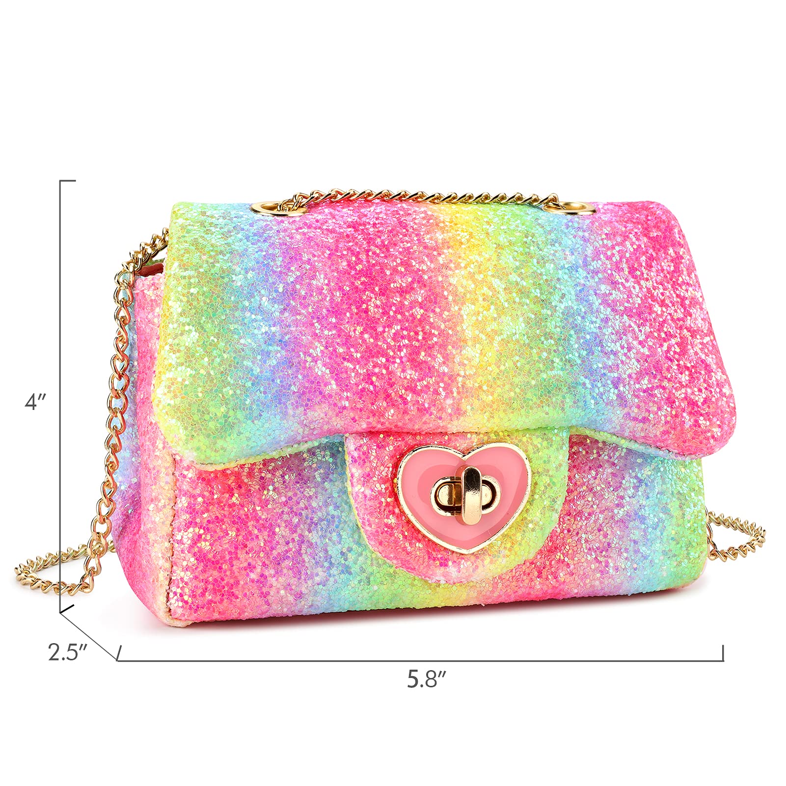 Rita-Glitter Mini Purse Crossbody Bag Mibasies
