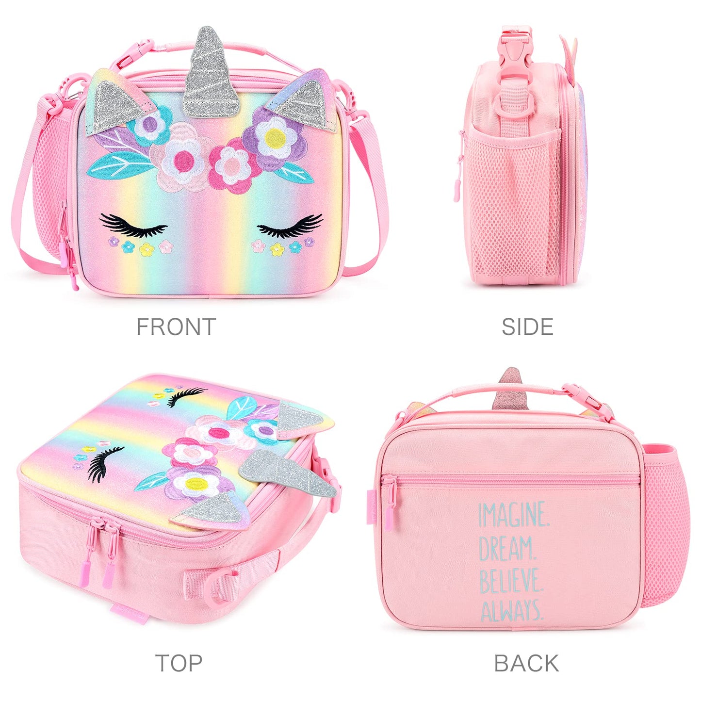 Lucy-Unicorn Lunch bag lunchbox mibasies