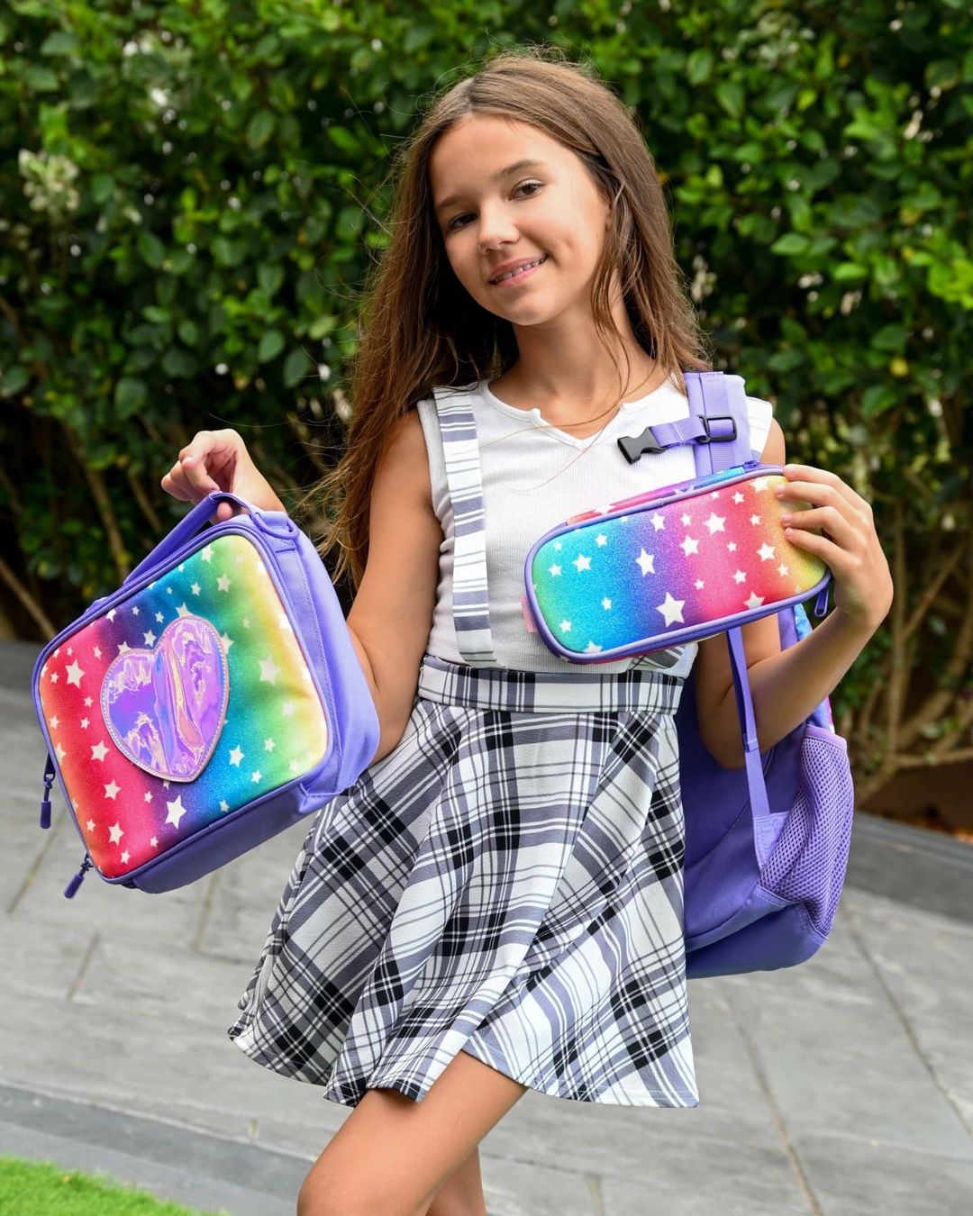 Sparkling Rainbow Pencil Pouch Mibasies