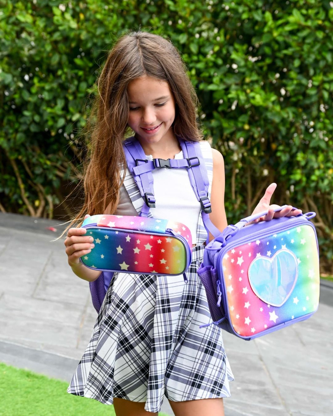 Sparkling Rainbow Pencil Pouch Mibasies