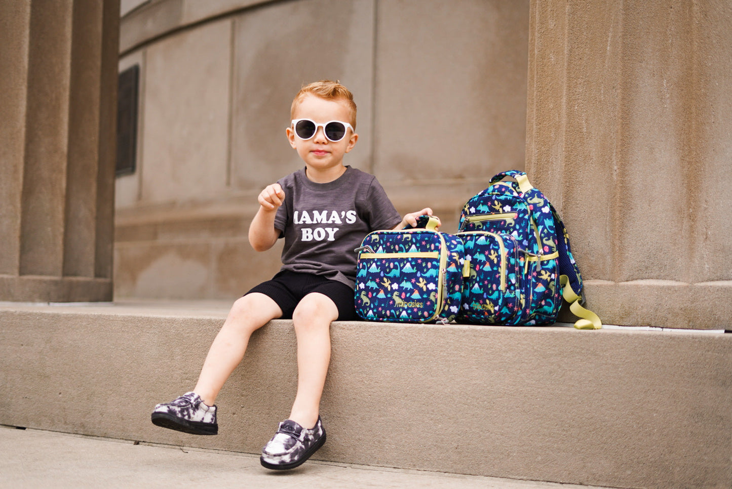 Mr. Dino Backpack schoolbag Mibasies