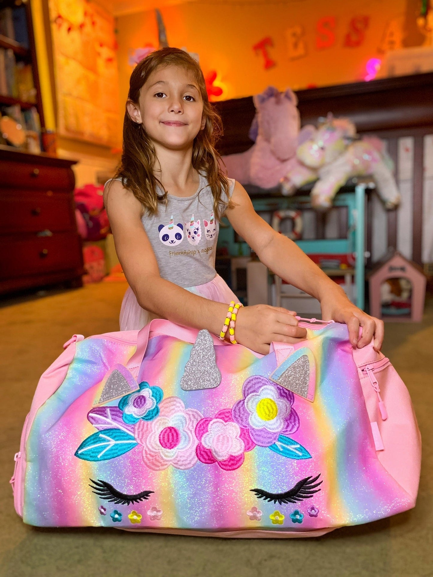 Unicorn Duffle Bags for Girls Duffle Bag Mibasies