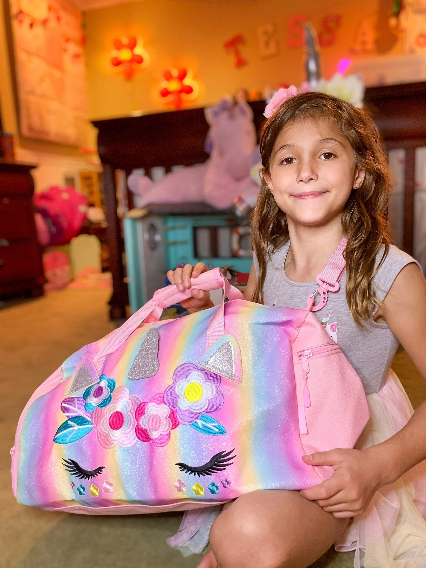 Unicorn Duffle Bags for Girls Duffle Bag Mibasies