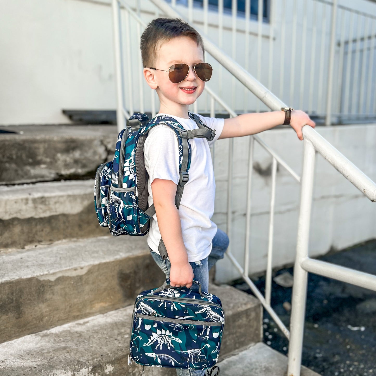 Mr. Dino Backpack schoolbag Mibasies