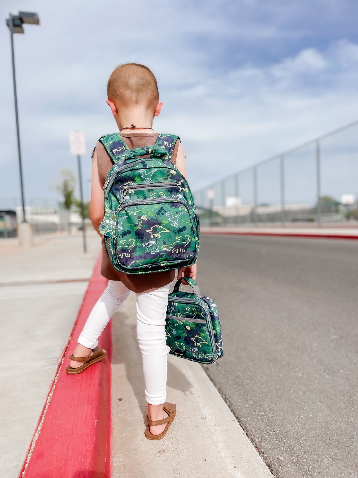 Mr. Dino Backpack schoolbag Mibasies