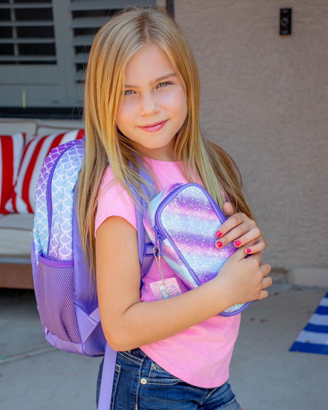 Sparkling Rainbow Pencil Pouch Mibasies