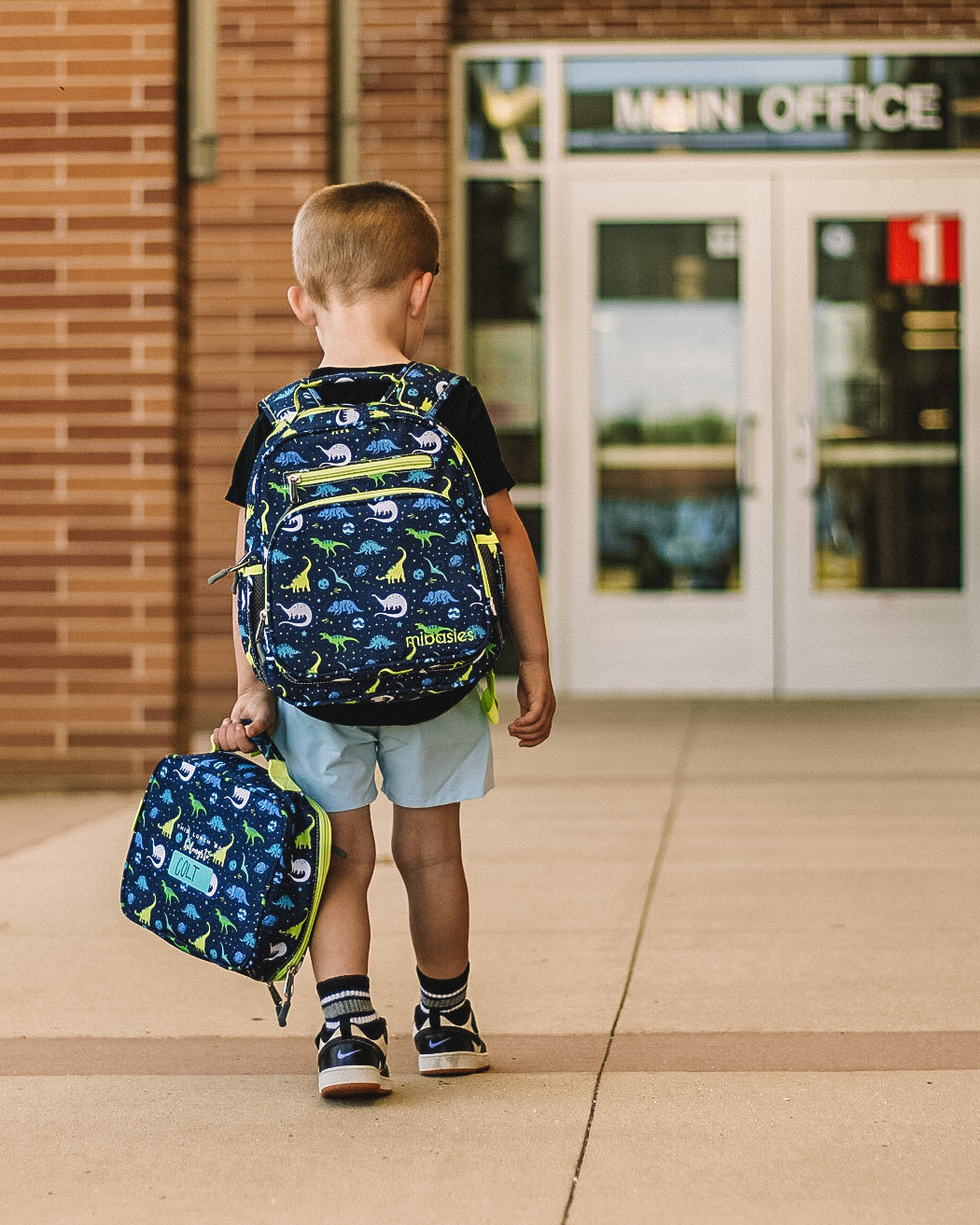 Mr. Dino Backpack schoolbag Mibasies