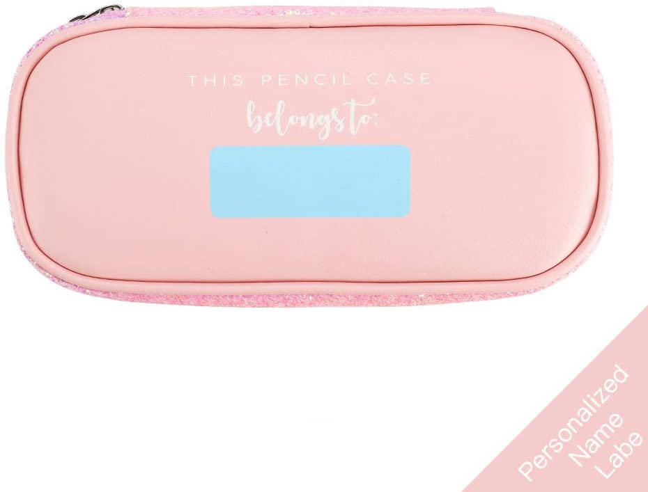 Personalised Kids Pink Pencil Case With Custom Name for Girls