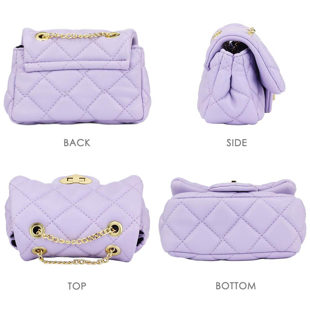 Chanel 19 Waist Bag Quilted Jersey/ Lambskin Light Purple Multicolour