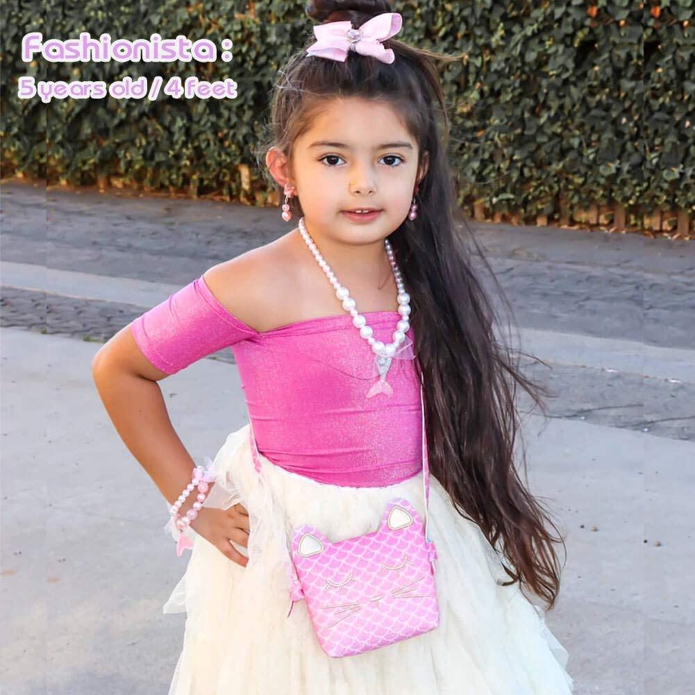Buy Crossbody Bag, Kids Mini Cross Body Messenger Bag Plush Bowknot  Princess Shoulder Bag Little Girl Purses Handbag for Toddlers Child Girls(Light  Pink) Online at desertcartINDIA