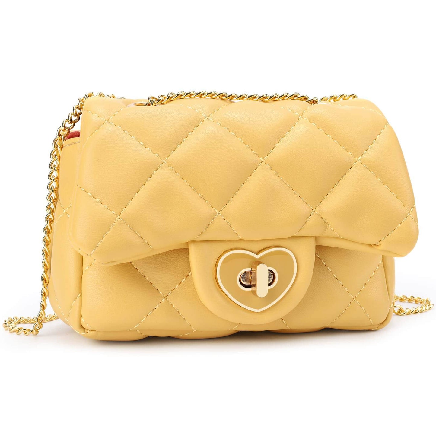 Giry Girls Crossbody Bag Mibasies Small Lambskin Yellow 