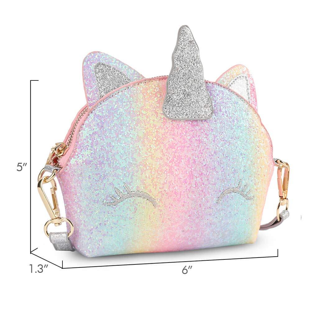 Unicorn Glitter Purse mibasies