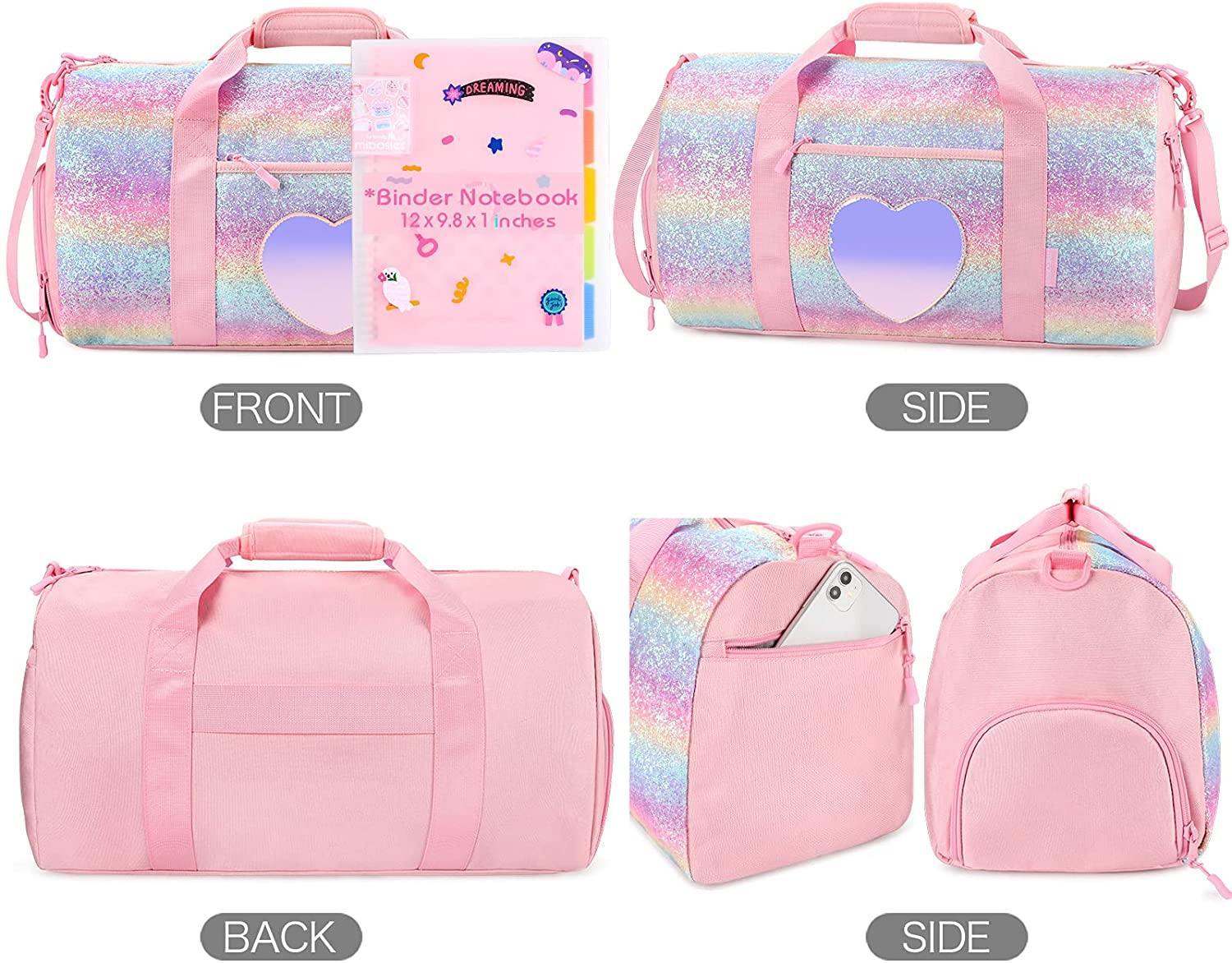 SLEEPOVER Quilted Bubble Gum Duffle Bag - Mini Macarons Boutique