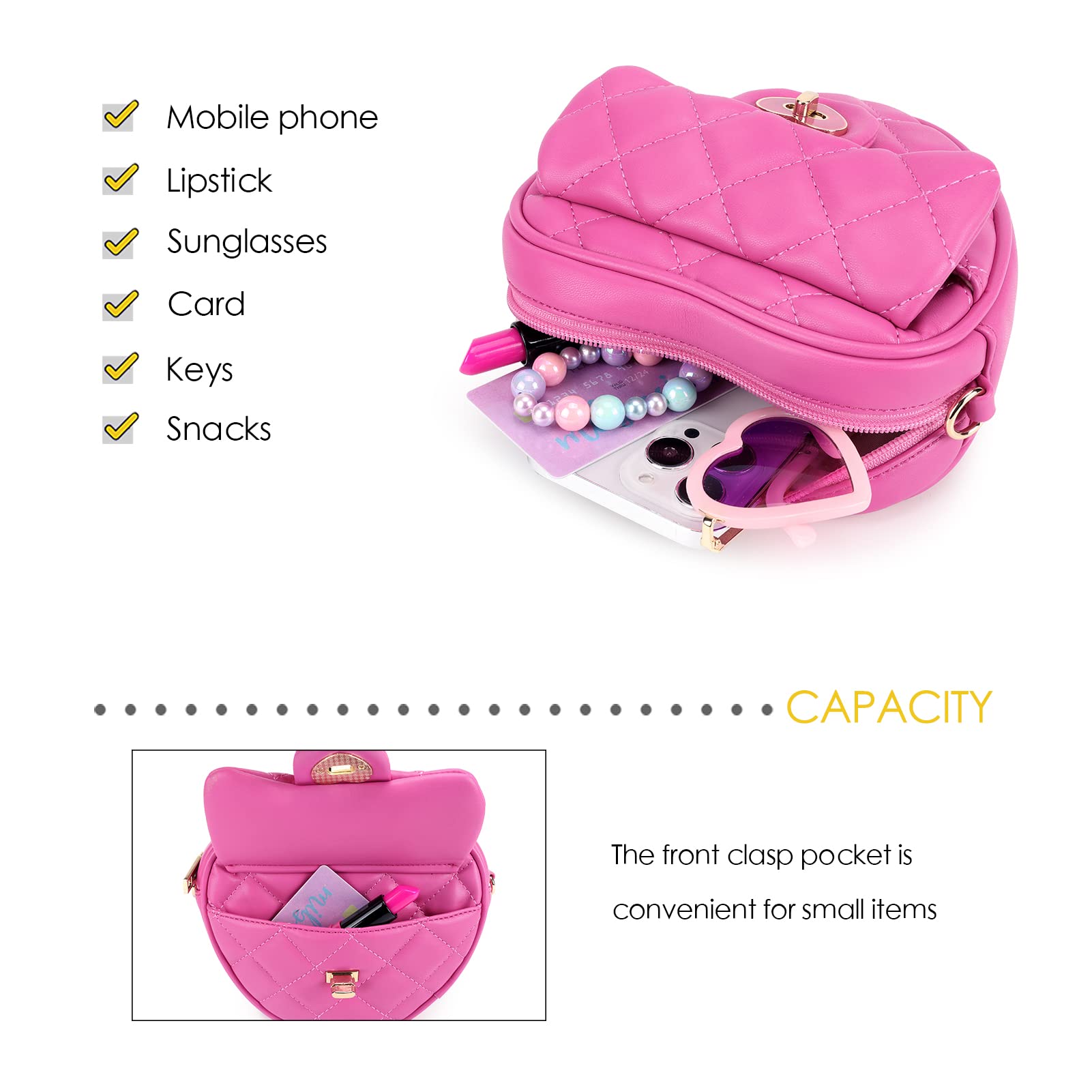Leather Mini Bag - Pink - ARKET | Pequeña bolsa de cuero, Bolsa de la  cadera, Carteras