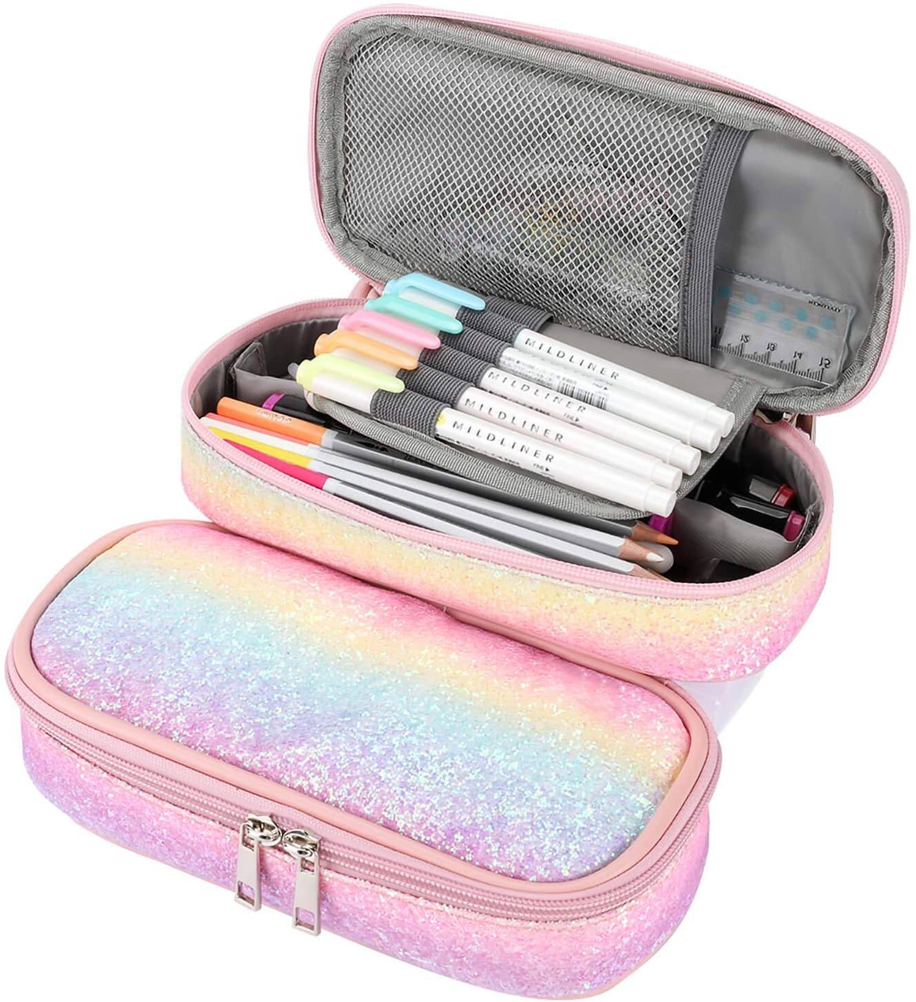 BOENLE Rainbow Marble Luxury Fluid Pencil Case Box Boys Girls Large Pencil  Pouch Zipper Compartments…See more BOENLE Rainbow Marble Luxury Fluid