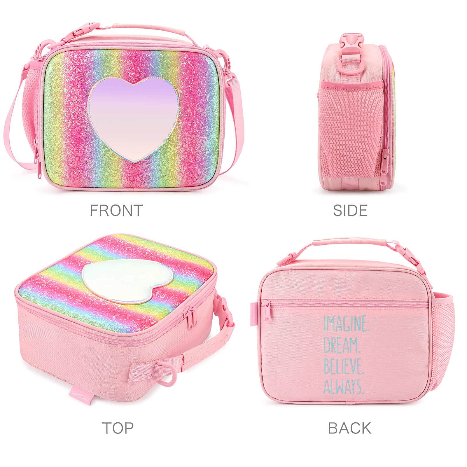 Amazon.com: RICHTRUE Kawaii Lunch Bag for Girls Box Insulated Cute Bags  Women Kids (Bear- Bucket): Home & Kitchen