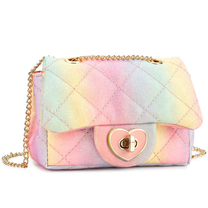 Toddler Mini Purse-Recommended by TikTok@Its_nallely Crossbody Bag Discount code be applied while checkout Pink Blue Rainbow 