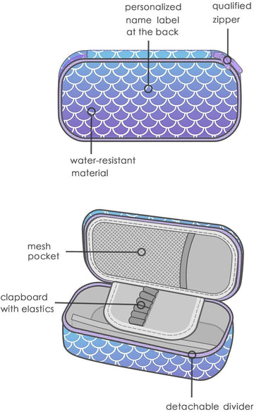 Mermaid Pencil Pouch Mibasies 