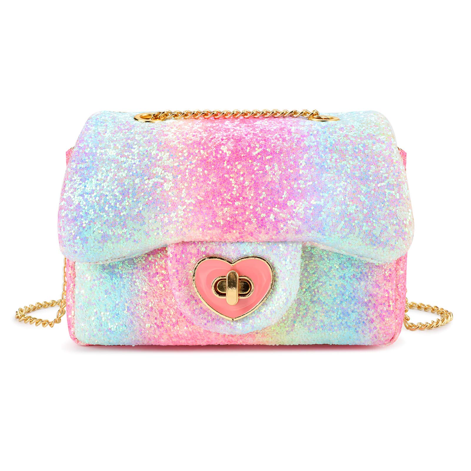 Rita-Glitter Mini Purse Crossbody Bag Mibasies Pink Rainbow4 